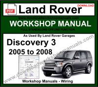 Land Rover Discovery 3 Workshop Service Repair Manual